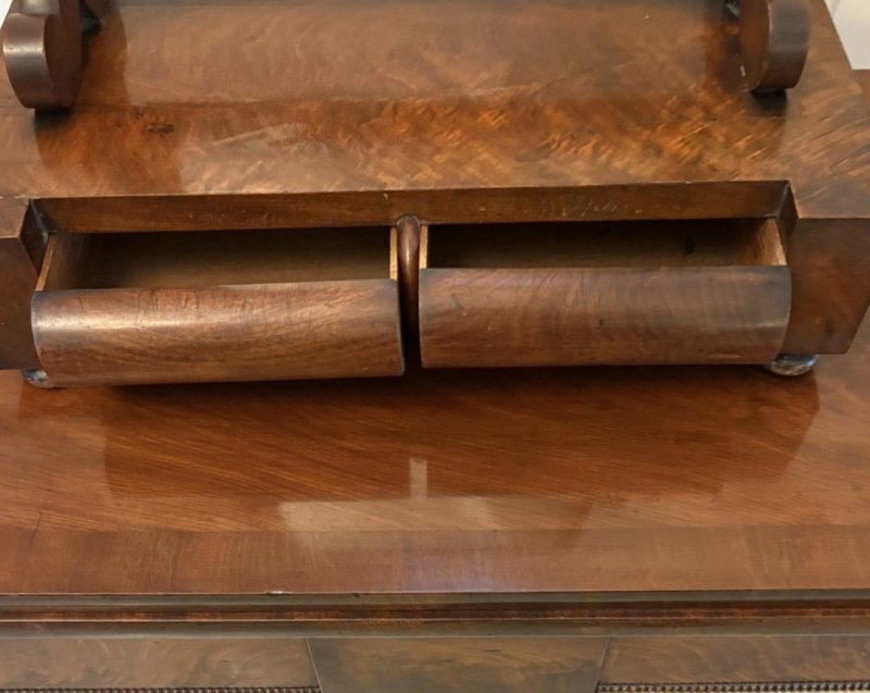 Antique Victorian Quality Mahogany Swing Dressing Mirror